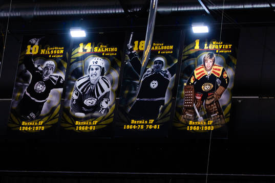Vepor i taket med Brynäs legendarer Lars-Göran Nilsson,