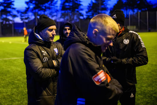 Malmö FFs tränare Henrik Rydström träningsmatchen  i