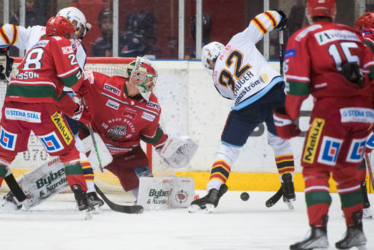 Modos målvakt Kristers Gudlevskis och Djurgårdens Marcus