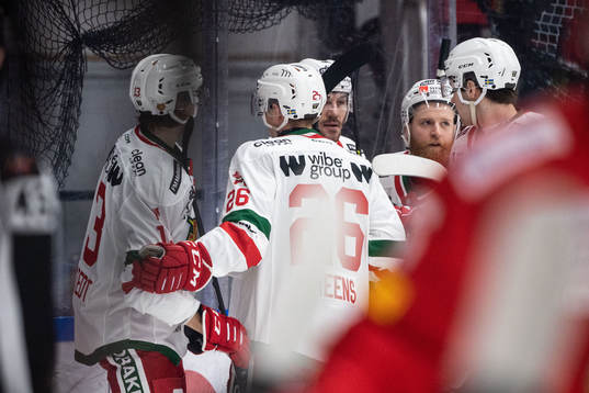 Moras Fabian Ilestedt jublar med lagkamrater