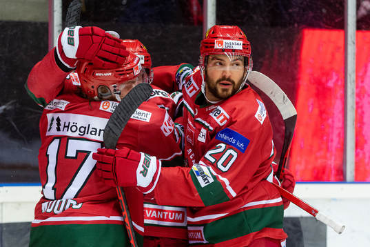 Modos Mikkel Aagaard och Marcus Vela jublar