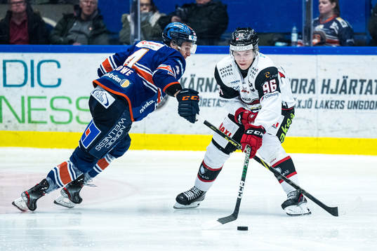Malmö Redhawks Lukas Wernblom och Växjös Keegan Lowe