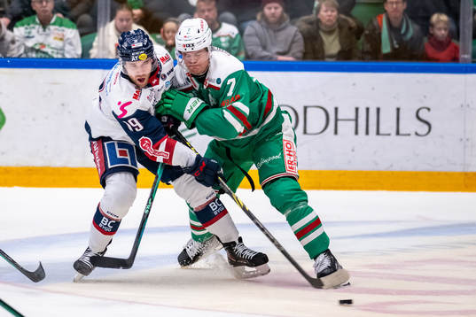 Linköpings Patrick Russell  och Rögles Erlend Lesund