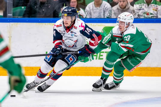 Linköpings Arvid Costmar  och Rögles Oliver Tärnström