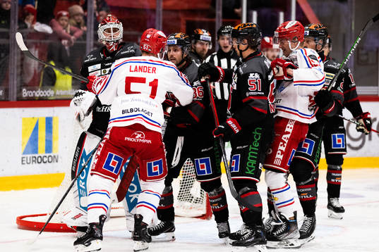 Timrås Anton Lander och Örebros Mathias Bromé