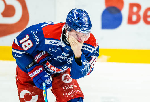 Oskarshamns Niclas Burström blöder