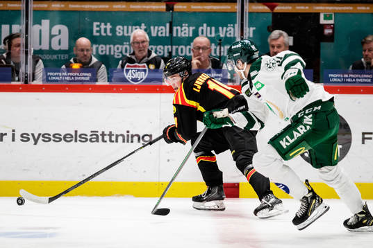 Brynäs Alexander Ljungkrantz och Färjestads Eric Engstrand