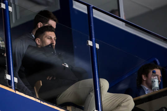 Leksands Marek Hrivik på läktaren