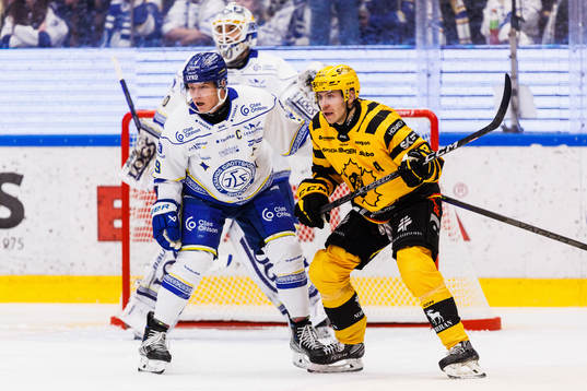 Leksands Patrik Zackrisson och Skellefteås Pär Lindholm