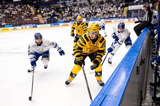 Leksands Oskar Lang och Skellefteås Elias Stenman