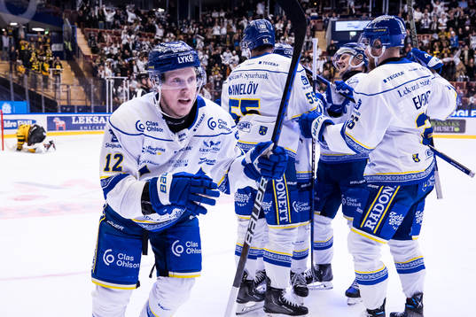 Leksands Kalle Östman jubel