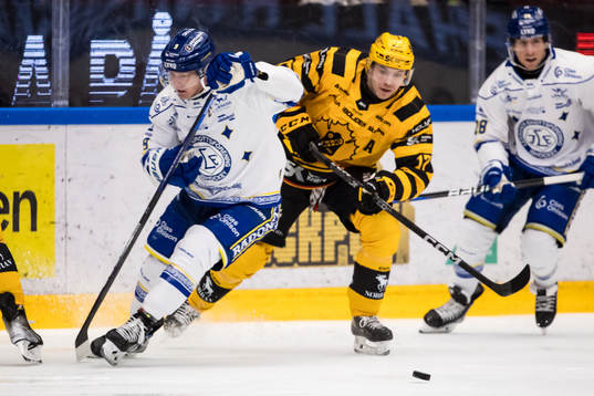 Leksands Patrik Zackrisson och Skellefteås Pär Lindholm