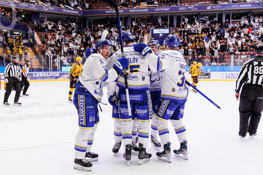 Leksands Kalle Östman jublar