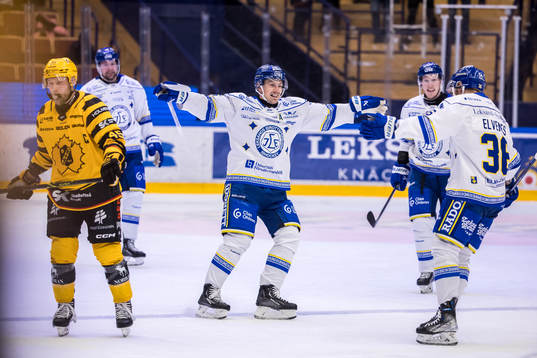 Leksands Patrik Noren jublar