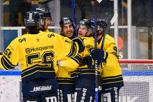 HV71s Mattias Tedenby jublar