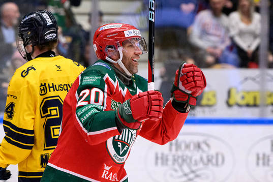 Frölundas Joel Lundqvist jublar