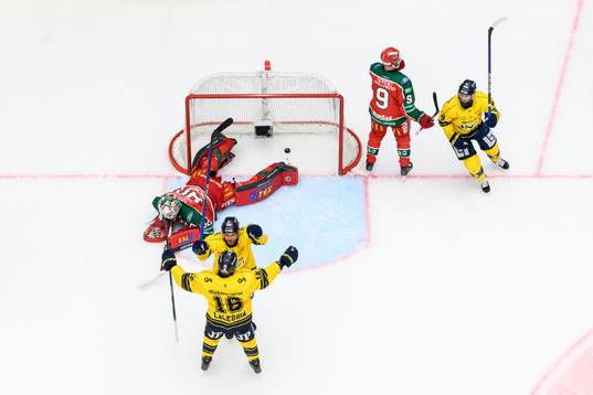 HV71s Mattias Tedenby jublar