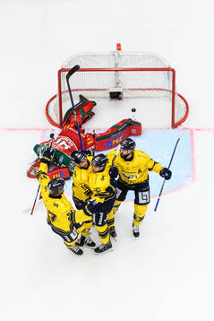 HV71s Mattias Tedenby jublar