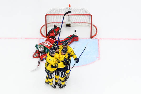 HV71s Mattias Tedenby jublar