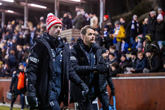 Degerfors tränare Andreas Holmberg och tränare Tobias