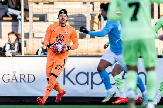 Malmö FFs målvakt Johan Dahlin