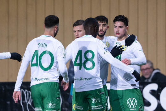Hammarbys Jusef Erabi jublar