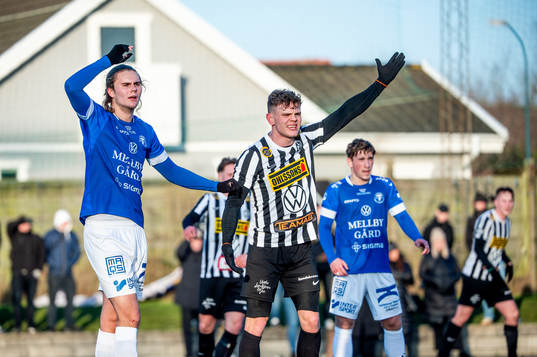 Trelleborgs Noah Cavander och Landskronas Lukas Sunesson