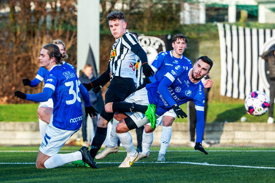 Landskronas Lukas Sunesson mot Trelleborgs Noah Cavander