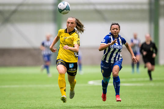 Elfsborgs Stina Jensen och IFK Göteborgs Ashley Hall