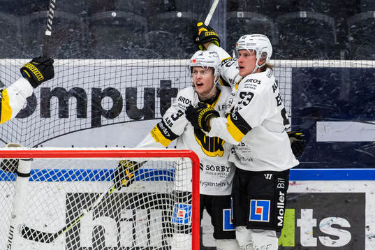 Västerås Ludvig Östman jublar