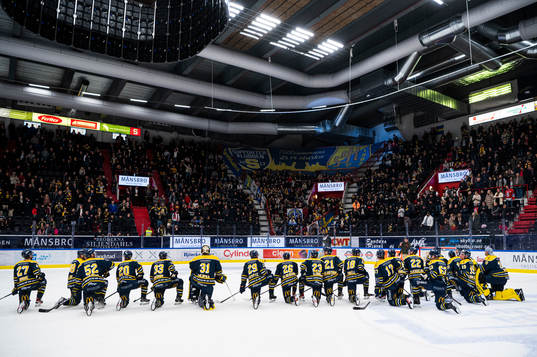 Södertäljes spelare jublar