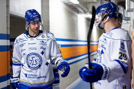 Leksands Carter Ashton och Emil Heineman före