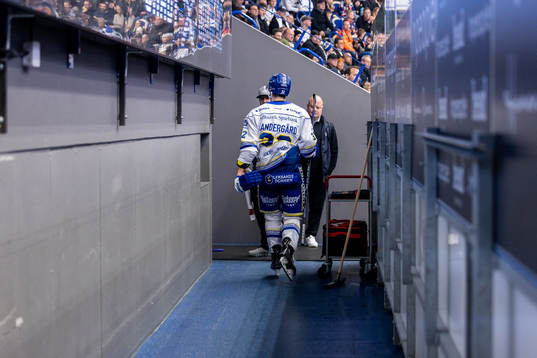 Leksands Jesper Kandergård kliver av isen