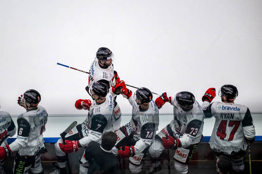 Malmö Redhawks Markus Lauridsen jublar