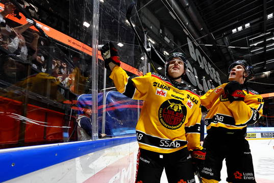 Luleås spelare jublar