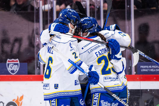 Leksands Hana Haasova jublar med lagkamrater