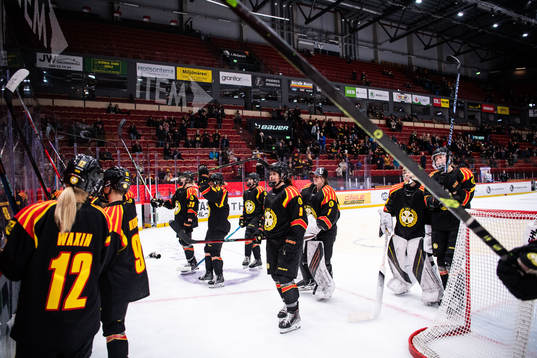 Brynäs spelare jublar