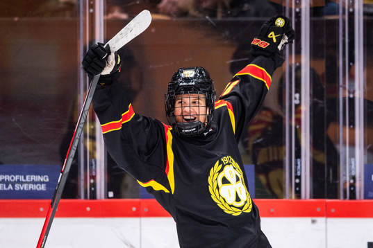 Brynäs Matilda Nilsson jublar