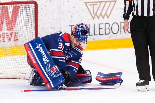 Oskarshamns målvakt Tim Juel