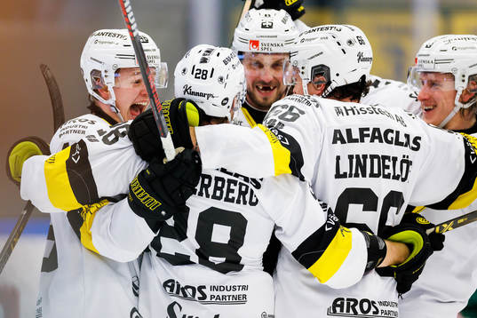 Västerås spelare jublar