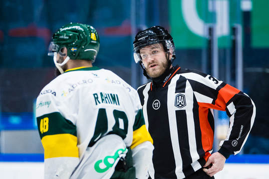 Domare Daniel Eriksson och Björklövens Daniel Rahimi