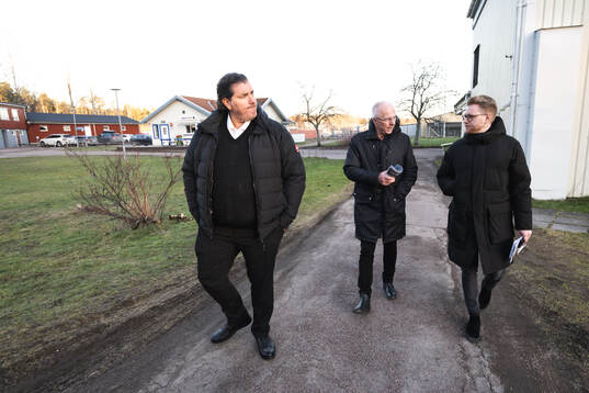 26 Patrik Hjelte, Sven-Göran Eriksson och Linus Petersson