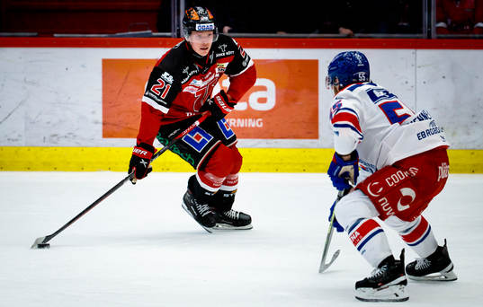 Örebros Linus Öberg och Oskarshamns David Quenneville