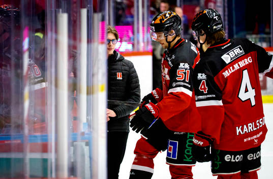 Örebros Kristian Näkyvä och Gustav Karlsson deppar