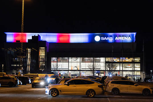 Exteriör av Saab Arena