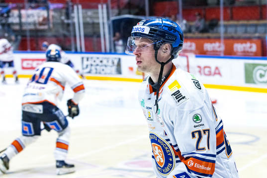 Växjös Martin Lundberg på uppvärmningen