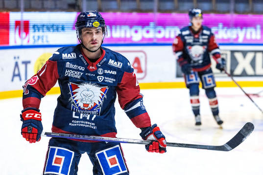 Linköpings Broc Little på uppvärmningen
