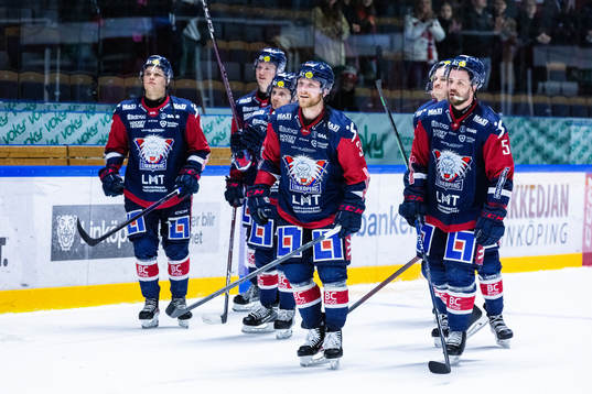 Linköpings spelare jublar
