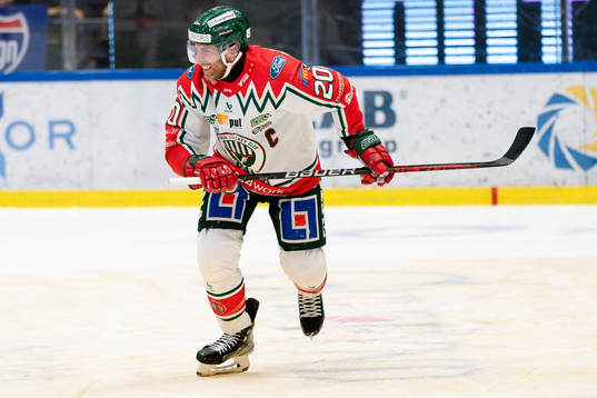 Frölundas Joel Lundqvist grinar illa