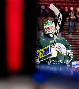 Färjestads målvakt Dennis Hildeby